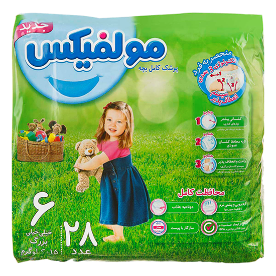 مولفیکس پوشک 28 عددی سایز 6