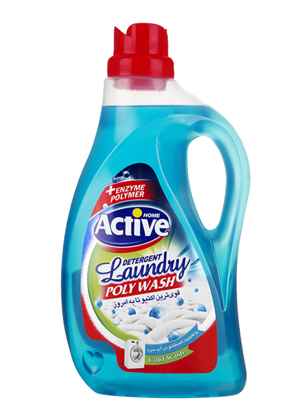 اکتیو مایع لباسشویی پلی واش آبی 2500 گرمی