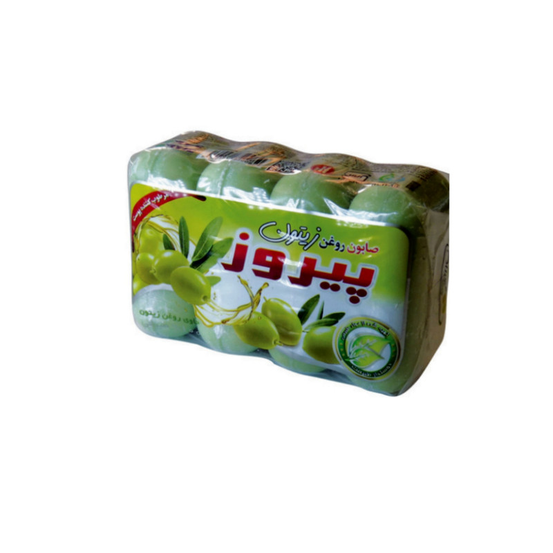 پیروز صابون زیتون 90 گرمی 4 عددی